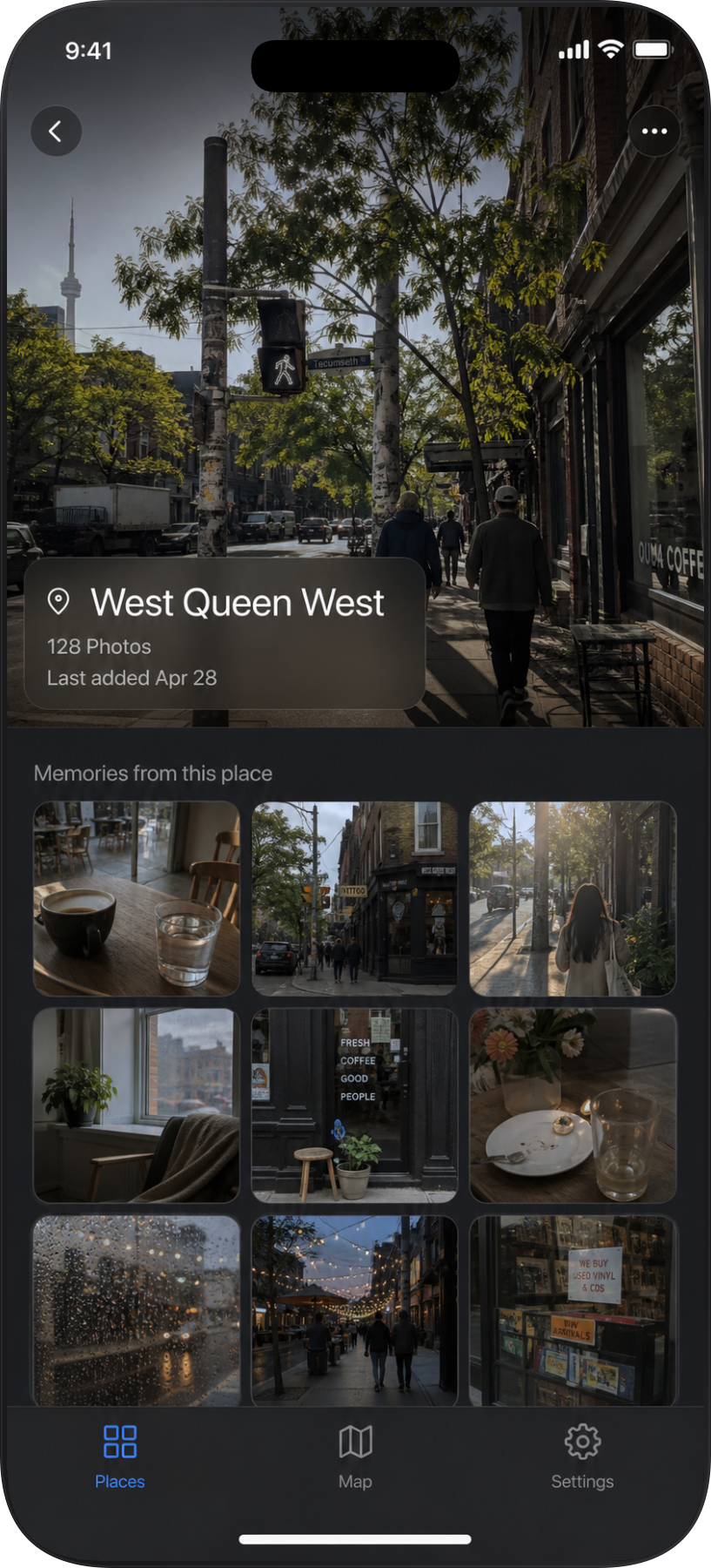 Saved place: West Queen West