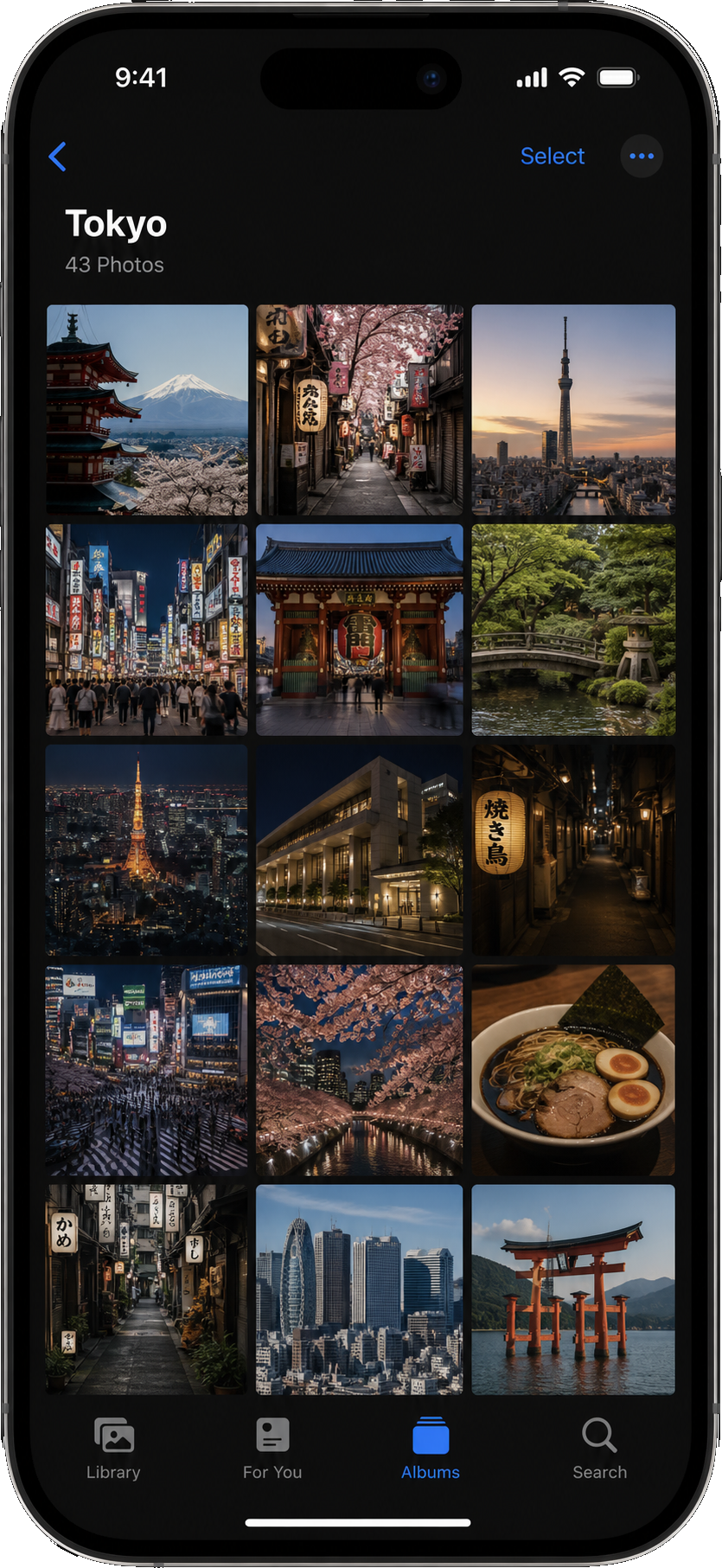 Tokyo album photo grid